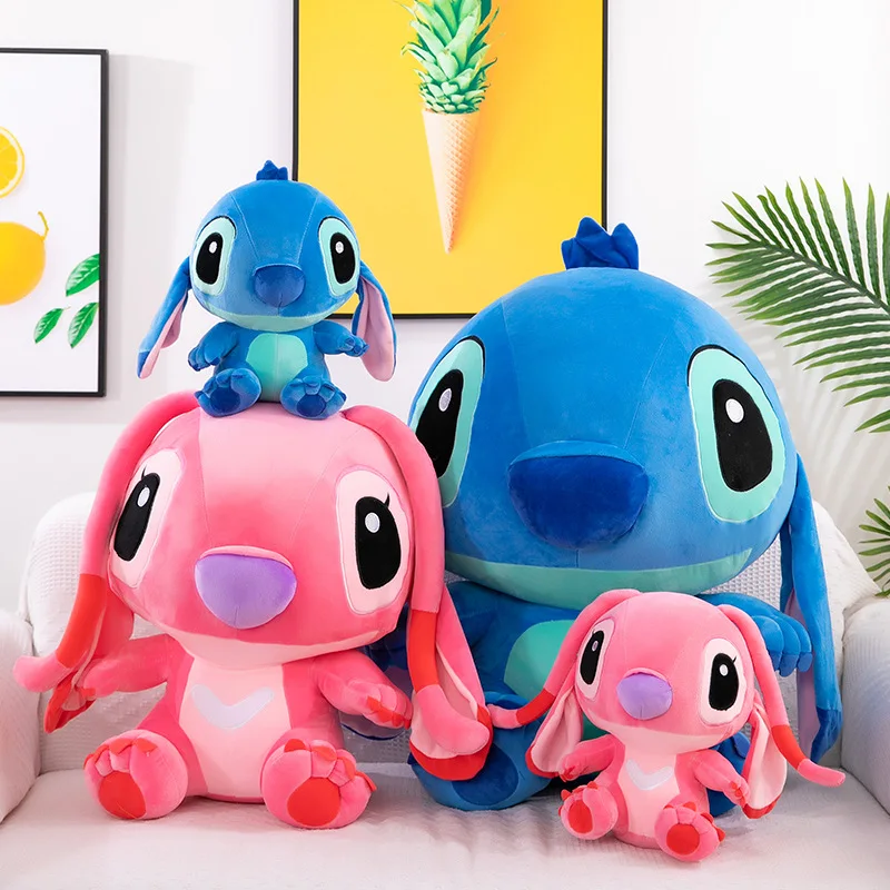 Cpc Jumbo Cartoon Lilo And Stitch Plush Toy Kawaii Plushies Toys Stitch Anime Figure Stuffed