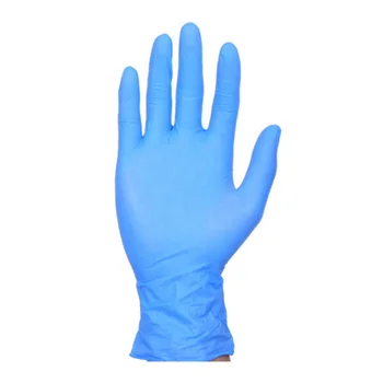 GD1001 Powder Free Blue Nitrile Disposable Rubber Examination Surgery Textured Gloves 100pcs