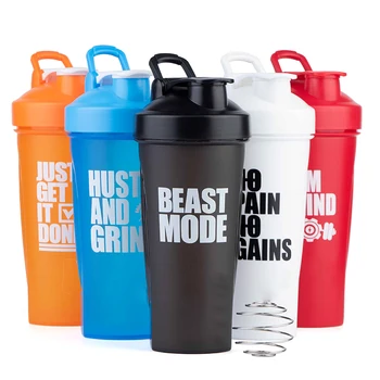 Custom Personalized BPA Free Sports Outdoor Shaker Plastic Water Bottle Wholesale Gym Fitness Protein Shaker Bottle