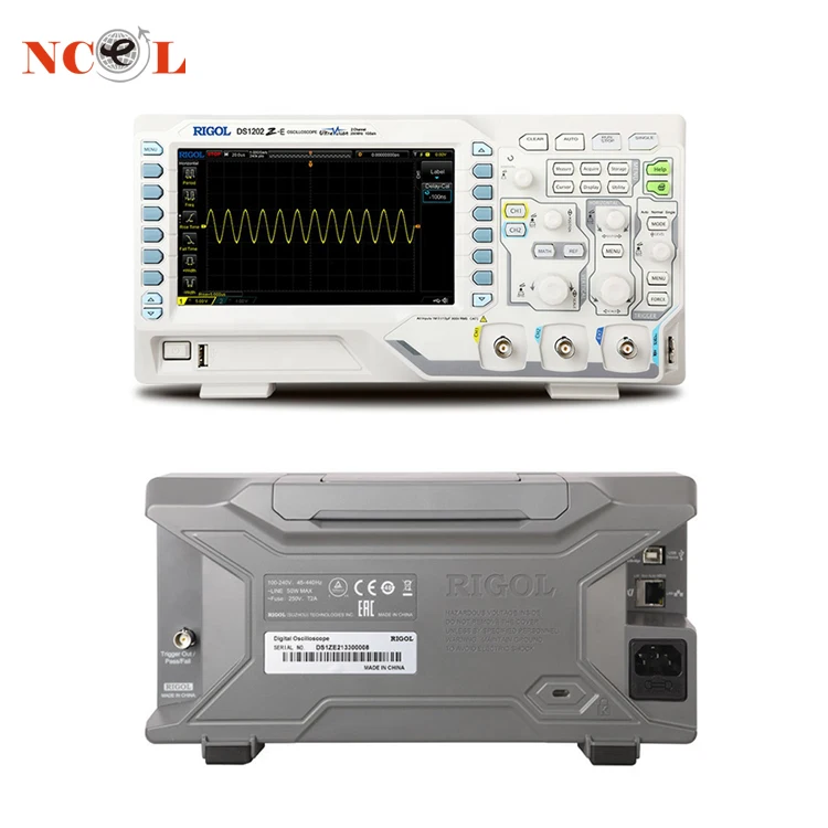 DSO8202E,200MHz Bandwidth 5.6 Inch TFT LCD Hantek Oscilloscope