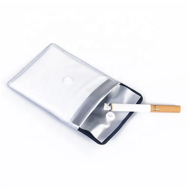 retardant cigarette ashtray Wholesale Ash Trays Bag Inner Layers of Flame-retardant Foil Cigarette  Ashtray Pocket Butt Pouch