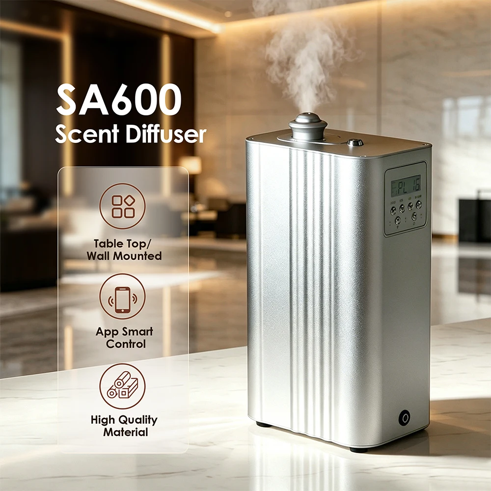 CNUS SA600 600cbm Private Label Reception Lobby APP Controlled Essential Oil Fragrance Aroma Diffuser Machine