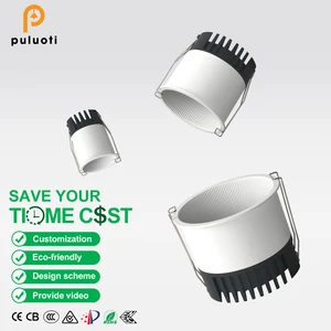 PULUOTI Modern Aluminum LED Recessed Downlight with Deep-cup Anti-glare Technology, Ideal for Home and Commercial Lighting