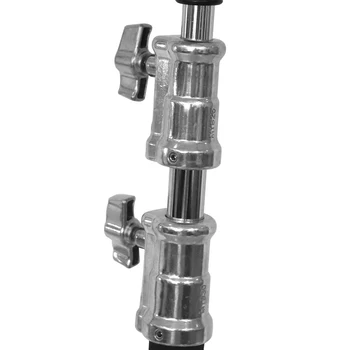 E-IMAGE LCS-04 Heavy Duty Light c Stand With Sliding Folding Legs Grip Arm Kit detail image