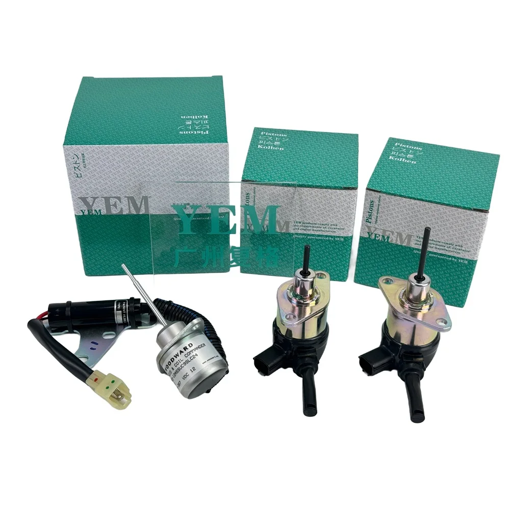 Fuel Stop Solenoid Valve for Komatsu Replaces 2D92 2D94 2D94-2 3D94 Advantage Supply