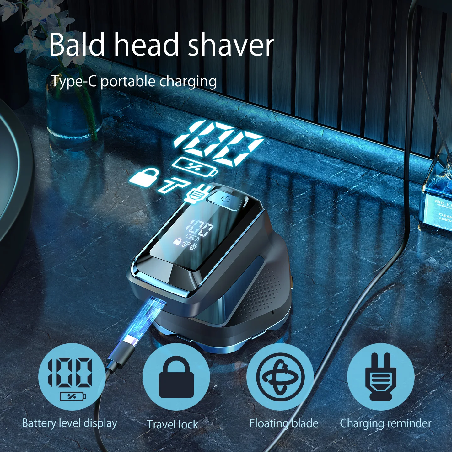 FANKE FK-8780 Electric Shaver - Dual-Use, Waterproof, & Customizable