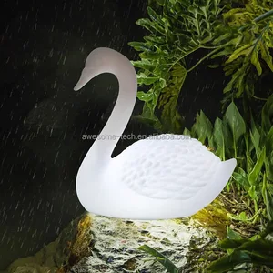Commercial Outdoor Decoration Lighting Animal Sculpture Led Swan Light Landscape Modern Design Decoration for Courtyard Garden