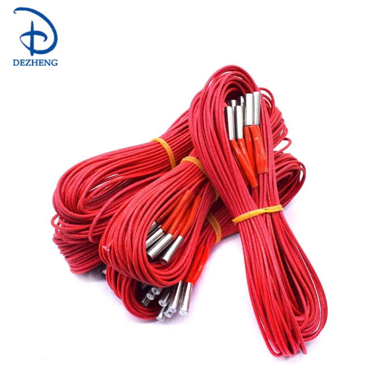 12 В 40 Вт Керамический нагреватель картриджа 6 мм * 20 для экструдера Запчасти 3D принтеров нагревательная трубка нагрев 1 м Экструзионная деталь