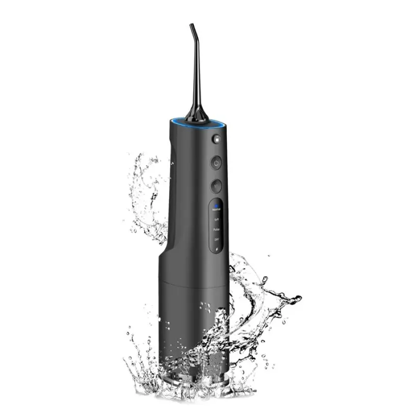 Дорожный выдвижной резервуар для воды 360 мл IPX7, USB Перезаряжаемый стоматологический Флоссер для полости рта, очиститель зубов