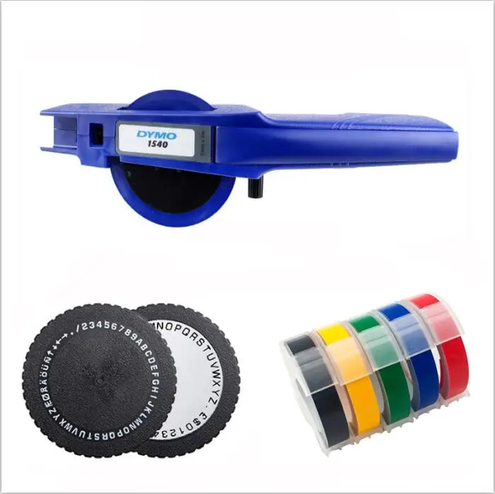 Sanford DYMO 3D Embossing Tape - 9mm X 3m Plastic Shiny Blue Labeling Tape (10 Pack)