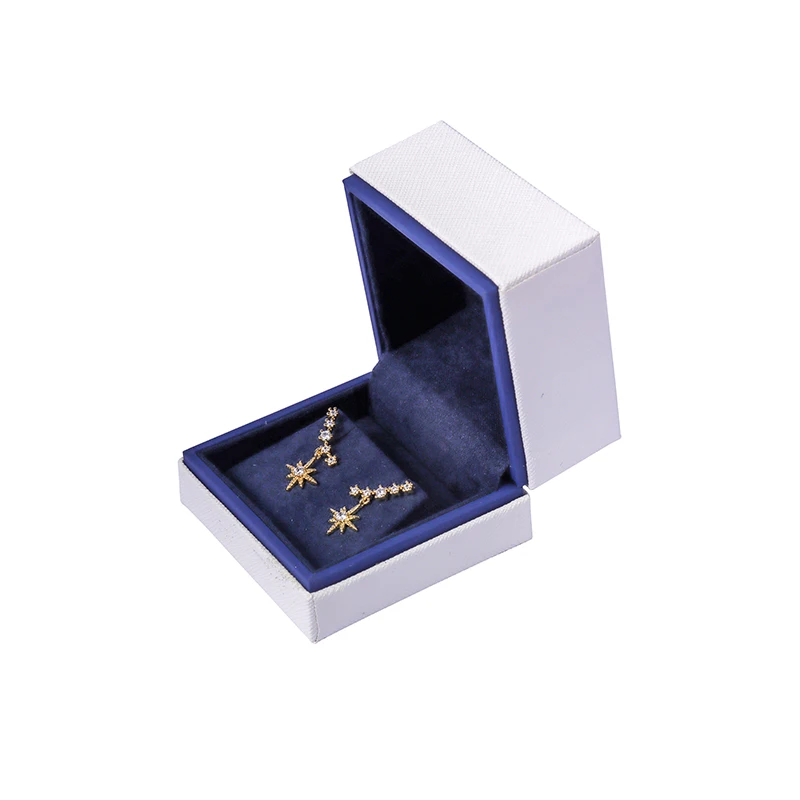 Роскошная белая картонная подарочная Магнитная коробка Romi для ювелирных изделий