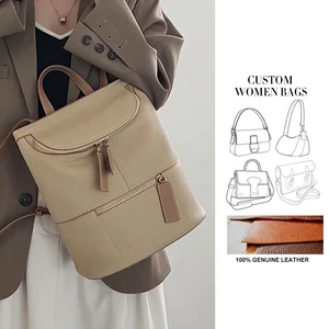 Rucksack Handbags Manufacturer Custom Women's Vintage Fashion Elegant B Bags Outdoor Genuine Leather Backpacks