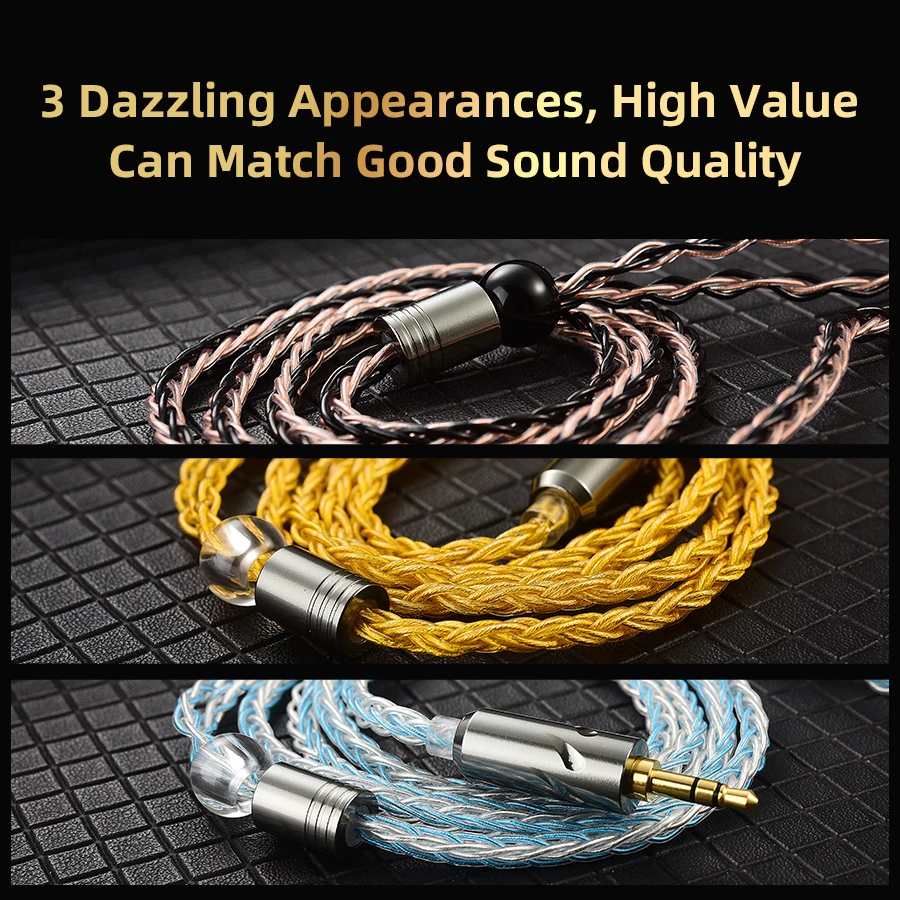 QKZ T1 Cable - High-Fidelity Audio Upgrade for Designers