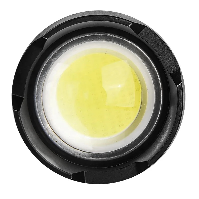 Bright High Power Custom Able Aluminium High Power Rechargeable Zoom Rechargeable Led Flashlight with Power Bank Flashlight
