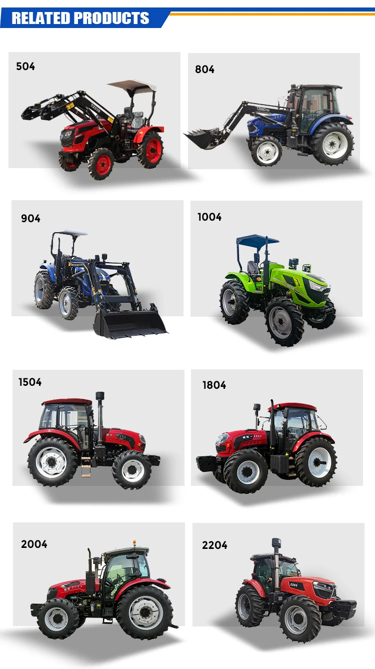 Map 50hp Epa Small 4 Wheel Tractor With Front End Loader Kubota