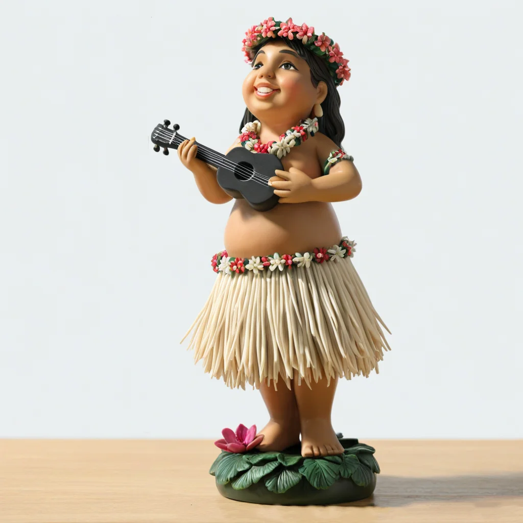 Creative Bobblehead Custom Resin Hawaiian Hula Girl Bobble Head