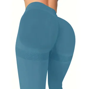 Customized Seamless Yoga Pants Lightweight Breathable Abdominal Support Lightweight for Woman Outdoor Running Sports