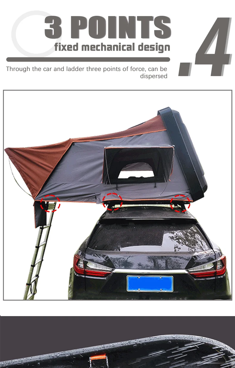 Car Aluminium Roof Top Tent Hard Shell 4wd Awning Waterproof Camping ...