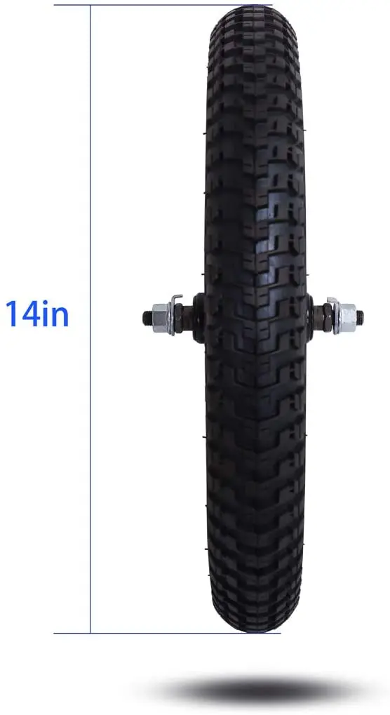 Topdrive Tricycle Bike Front Wheels Replacement With Solid Air Rubber