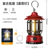 Retro-style lantern [red] Rechargeable