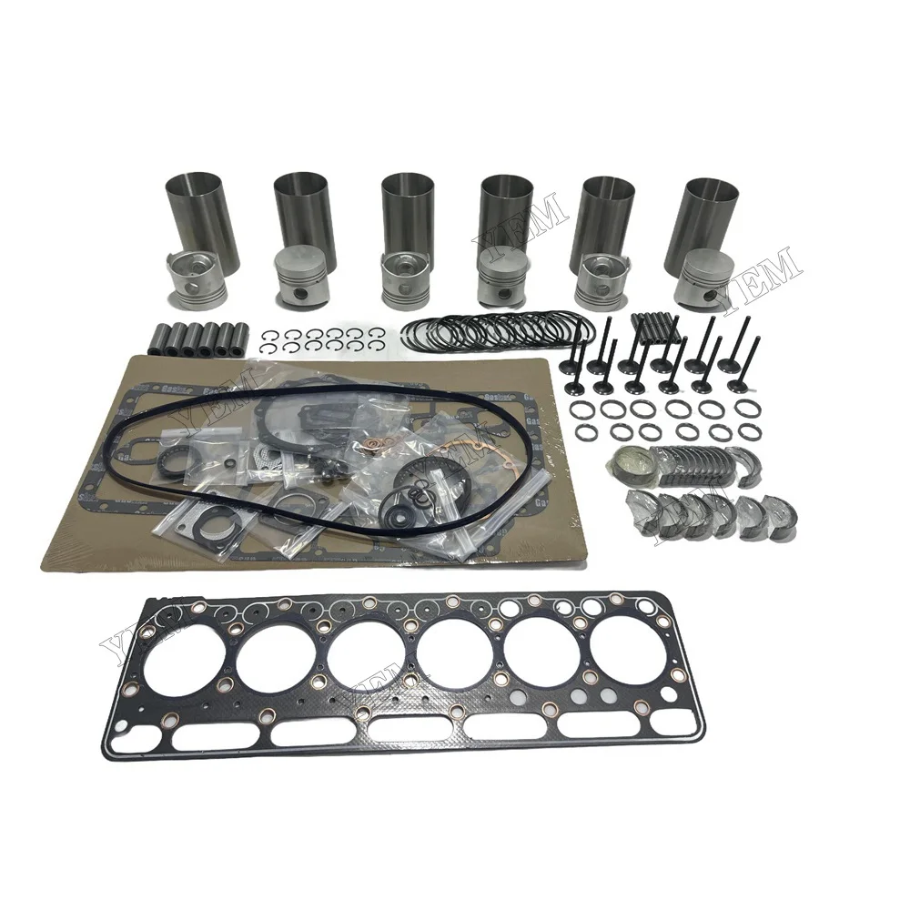 Overhaul Rebuild Kit Compatible for Kubota S2600 S2600A Engines M4050 Tractor