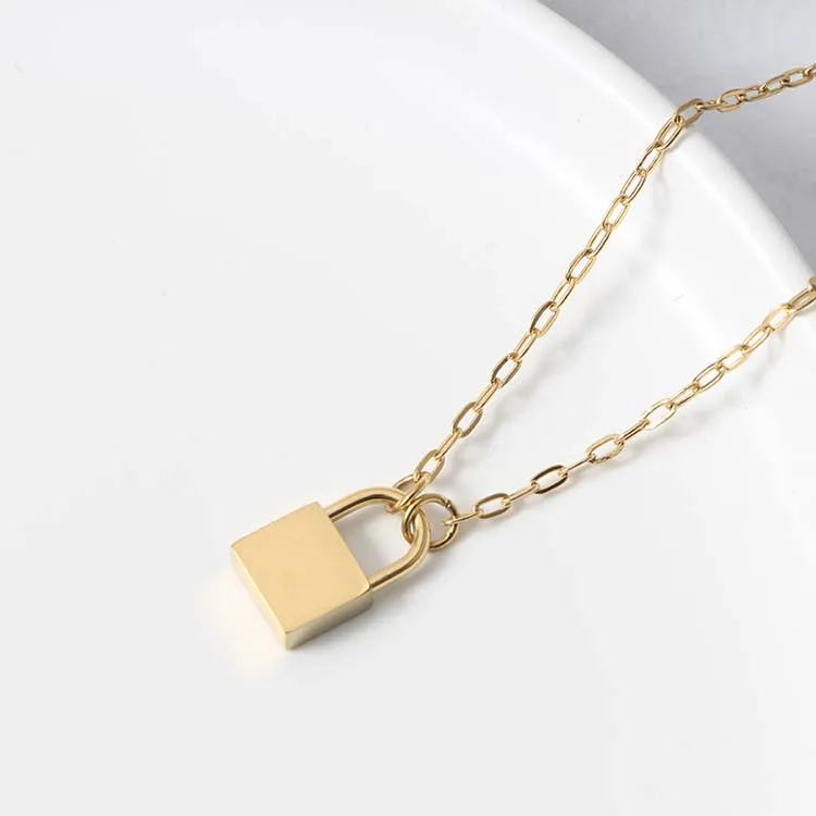 Lock Pendant Necklace