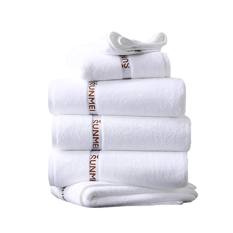 Embroidery printing pure cotton custom LOGO wholesale hotel towels cotton towel