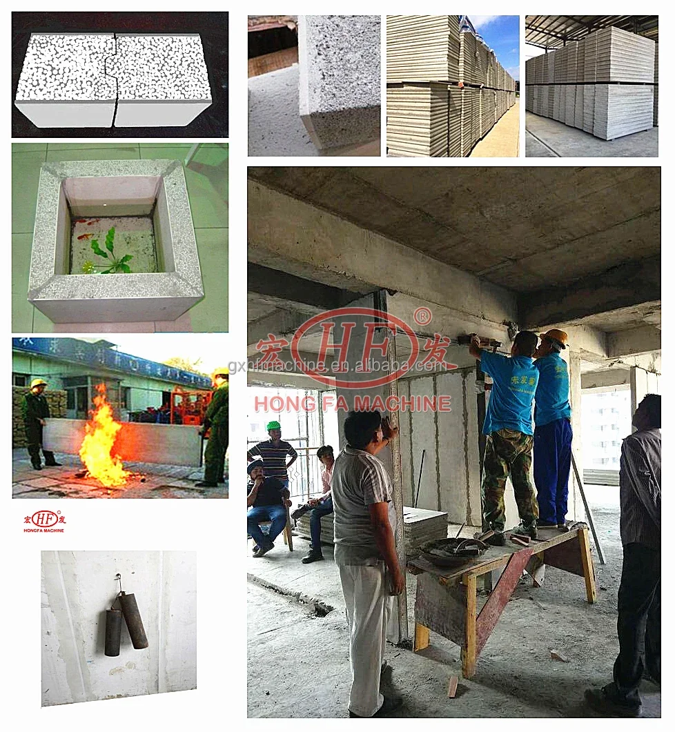Precast Concrete Eps Panel Making Machinery Precast Concrete Wall Panel Sandwich Machine Foam Concrete Panel Machine