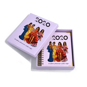 Custom Printed 2026 2027 Hardcover Leather Journal Planner Spiral-Bound Cuaderno Libretas Agenda Cahiers Manifestation Notebook