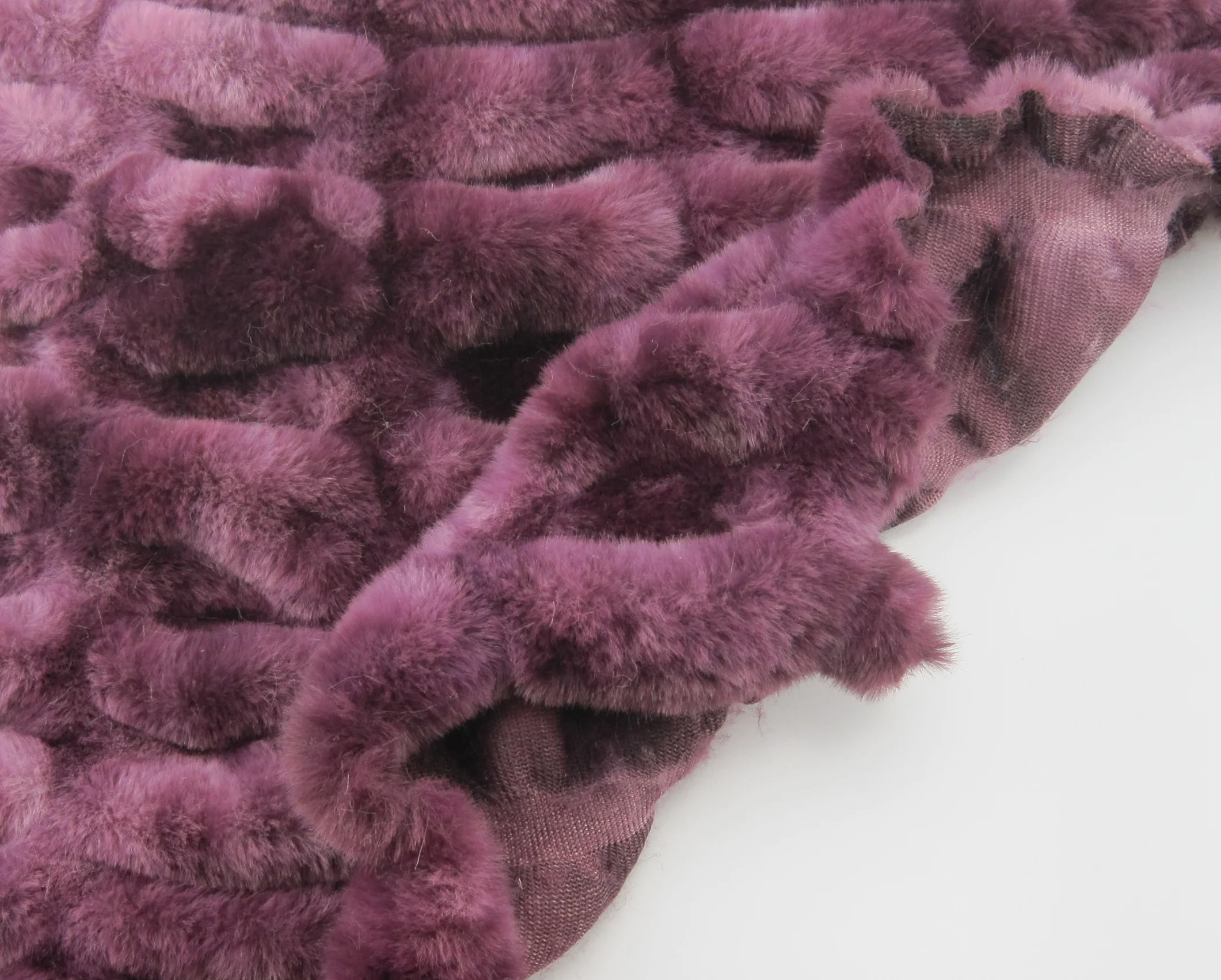 Spandex Stretch Fabric Rabbit Faux Fur For Garment /Hometextiles