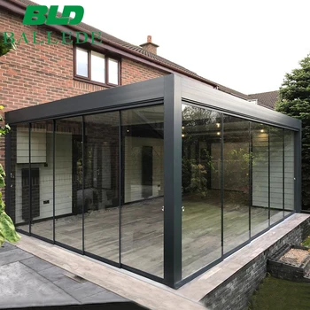 Garden Building Aluminum Pergola Roof Louver Garden Pavilions Gazebo ...