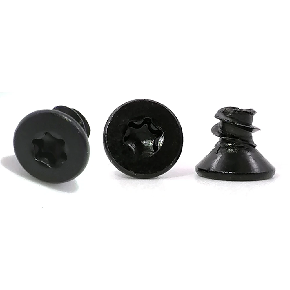 Viti di sicurezza torx nere 0.8mm 1mm 1.2mm 1.4mm 1.5mm 1.6mm 1.7mm 2mm 2.3mm piccola micro mini vite