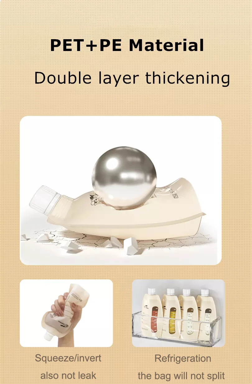 Food Grade Eco Friendly Reusable Breast Milk Cooler Storage Bag