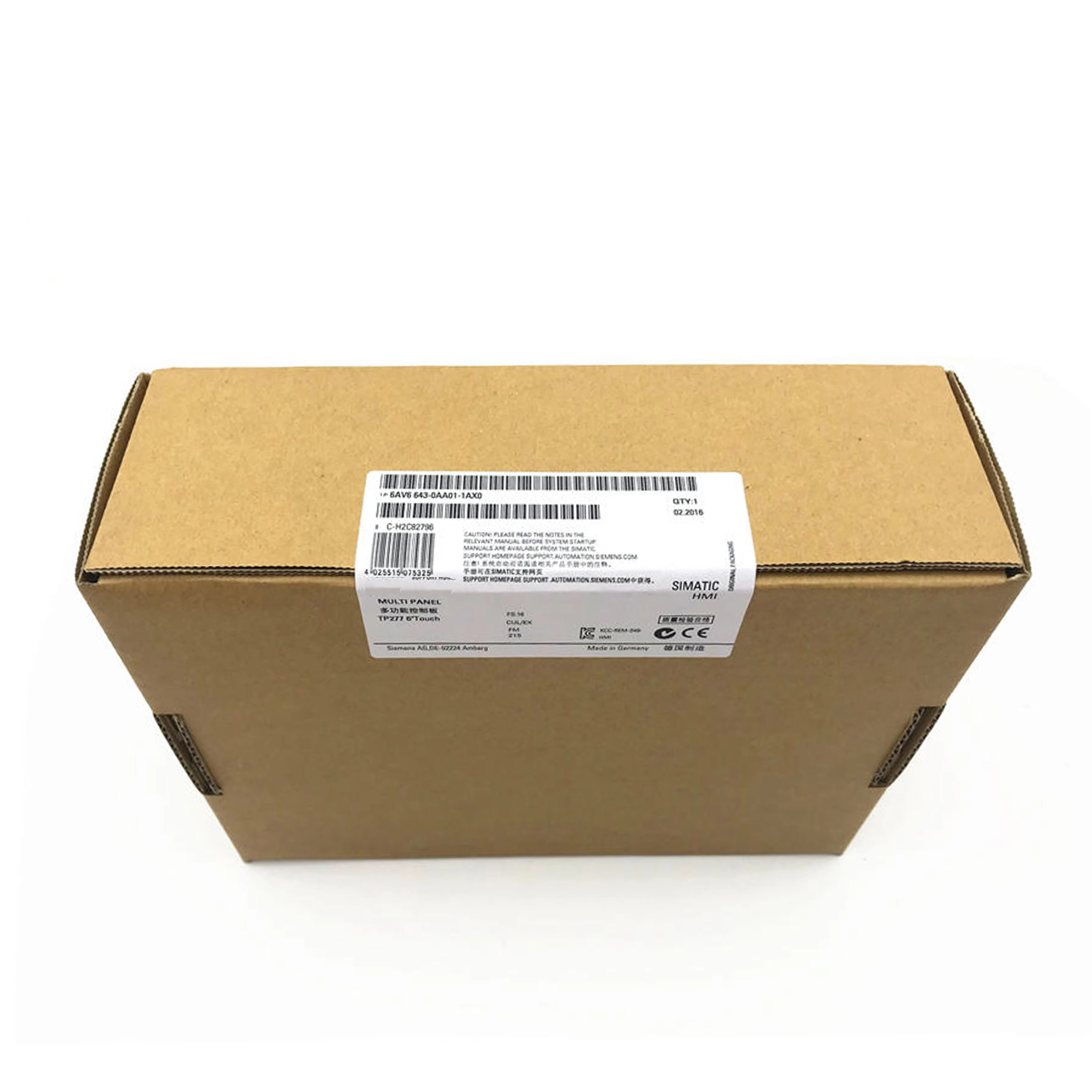 New Original 6AV6 643-0AA01-1AX0  6AV6643-0AA01-1AX0 Siemens SIMATIC HMI operator panel, part of the TP277 series. Features 5.7-inch STN display, tactile keys, reliable human-machine interaction, high durability for industrial environments.