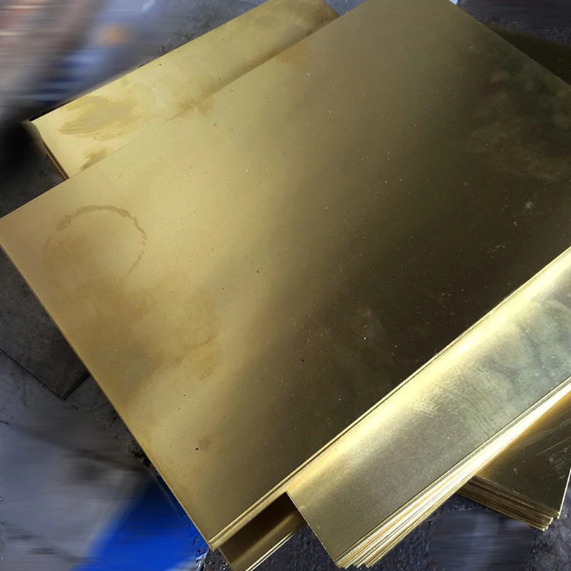 Fogli In Ottone H62 0,5mm - 4 Pezzi 300x100mm - Per Fai Da Te, Elettronica, Artigianato