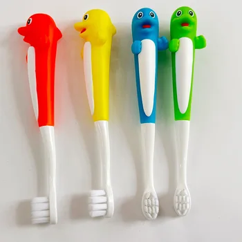 Hot Sale Child Toothbrush Small Brush Head Soft Bristles Whale Child Toothbrush Case