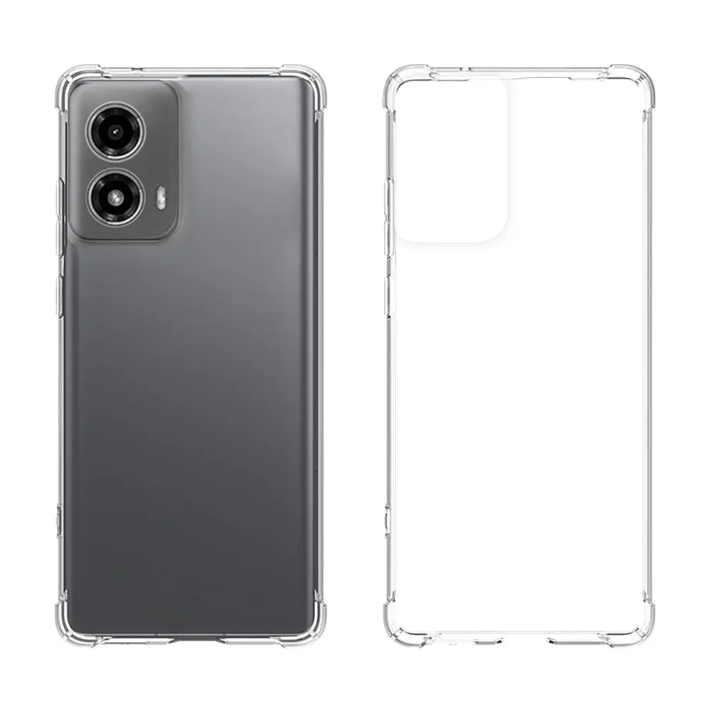 Laudtec LX137 Clear phone case with Clear simple non yellowing anti drop precision hole lens all inclusive For Motorola G85 23