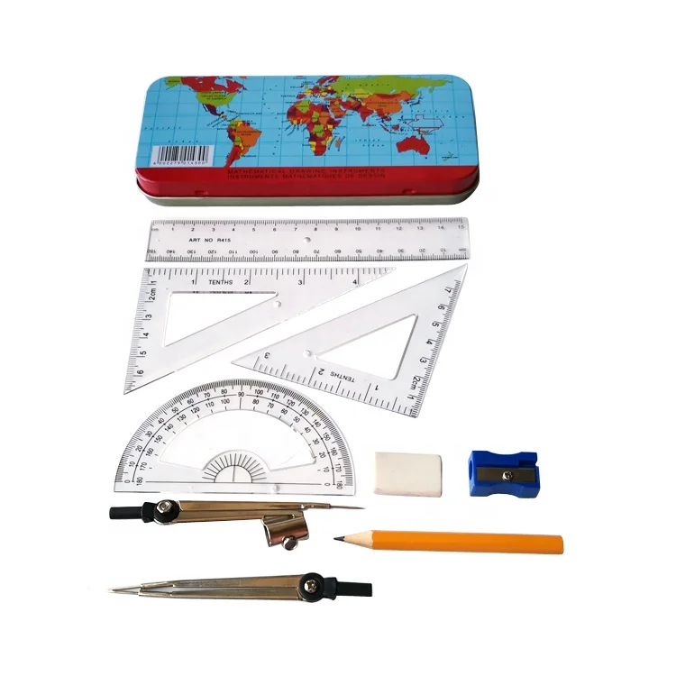 Custom Metal Math Geometry Compass Set