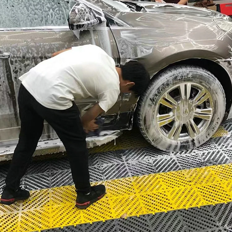 Автомойка пластиковые Сращивание решетка 4S магазин Противоскользящий дренаж ковриков решетками стиральная мастерской Слива сепаратор