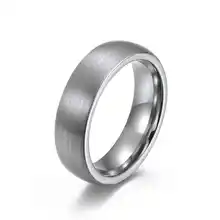 New Hot Selling Retro 4 6 8 Mm Sand Curved Simple Tungsten Ring Tungsten Steel Rotating Ring Rotate Jewelry Accessory