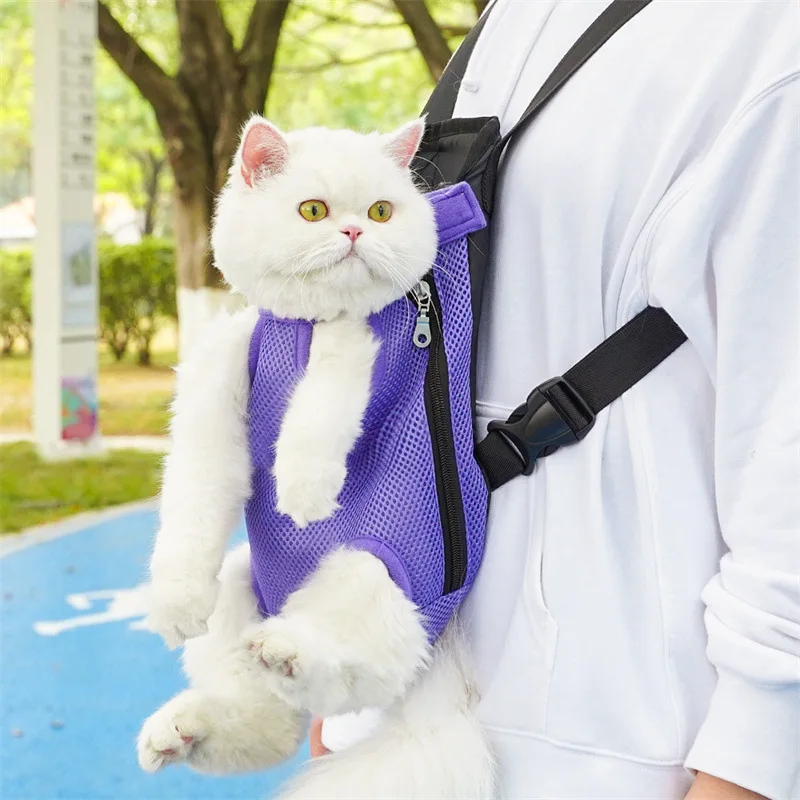 thumbnail image 2 of Furry Pawsy Cat Carrier, Furry Pawsy Cat Carrier, Portable Pet Carrier Backpack, Dog Front Carrier Travel Bag, Adjustable Pet Front Cat Dog Carrier Backpack Travel Bag (XXL,Yellow And Green 2 of 14