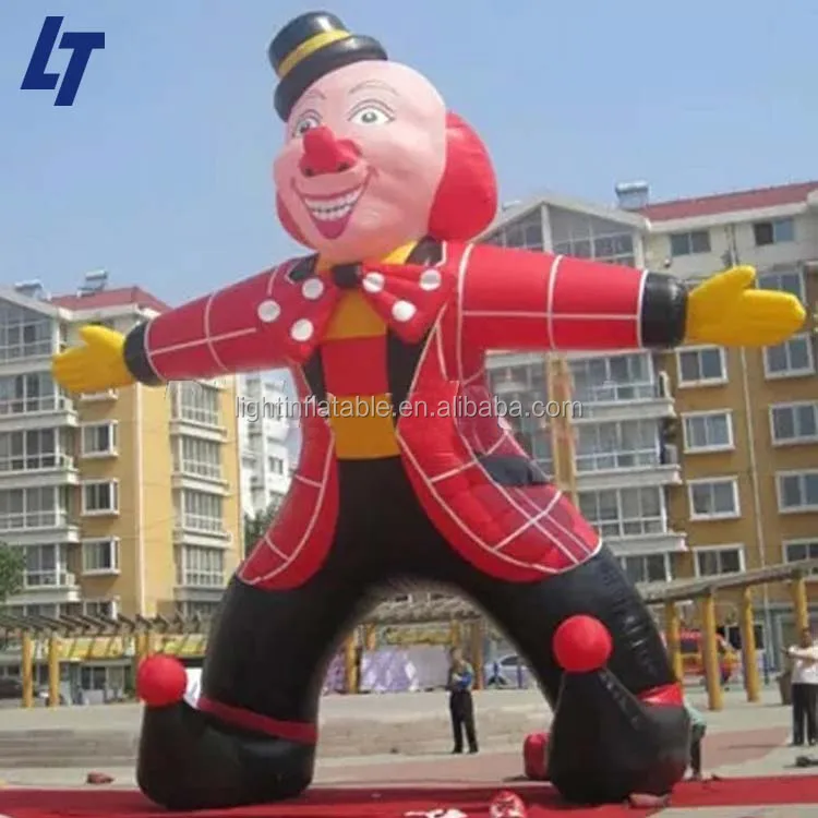 Costume de clown marcheur gonflable, publicité, 2m de haut