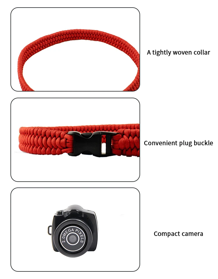 Pet Supplies Rope Dog Collar Camera Pet Collar Wireless Usb Digital Pet
