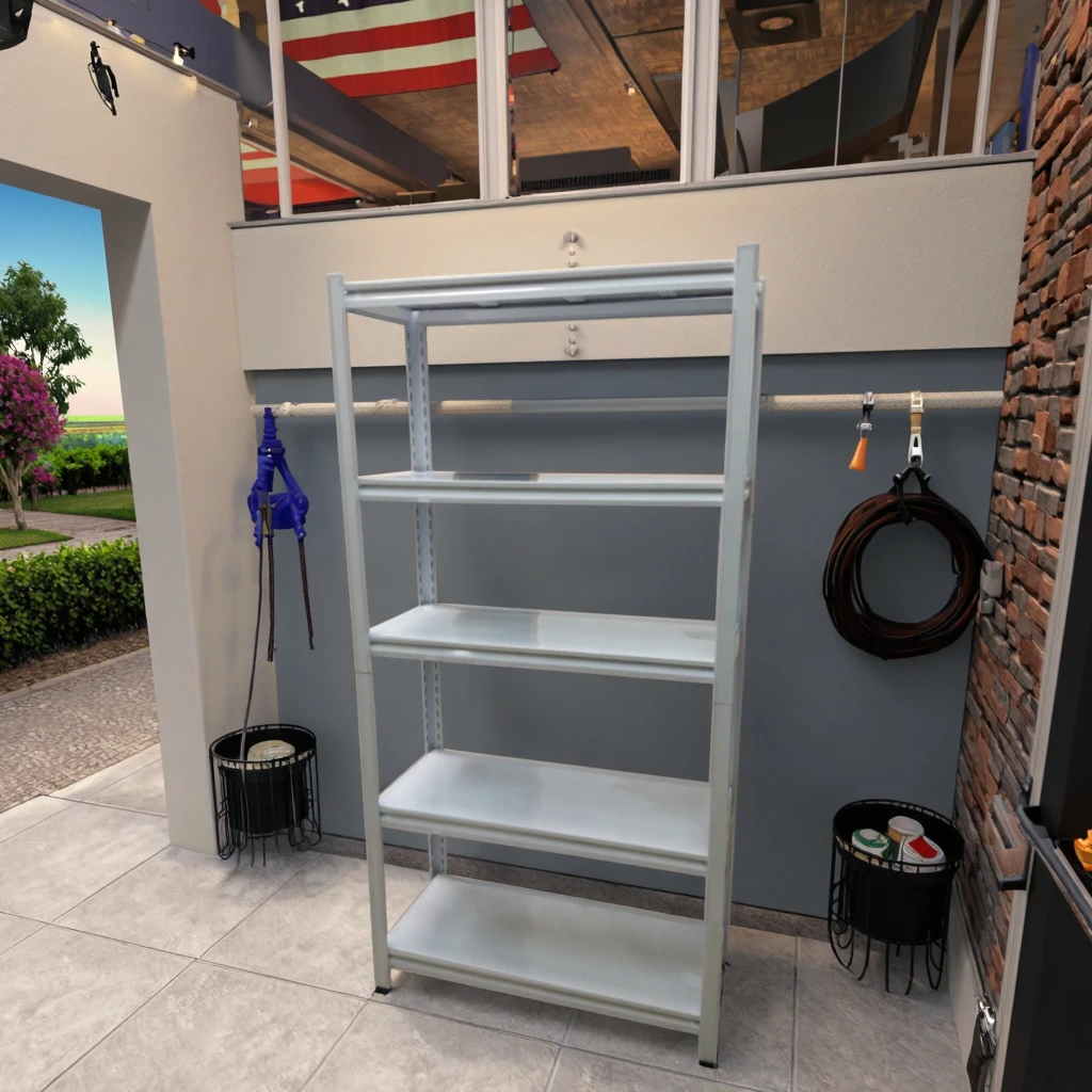 Adjustable Angle Iron Shelf - Durable Steel Storage Solutions