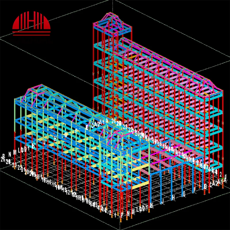 Prefab Metal Warehouse Prefabricated Large Span Steel Structure Buildings Workshop Office Building Space Grid Structure