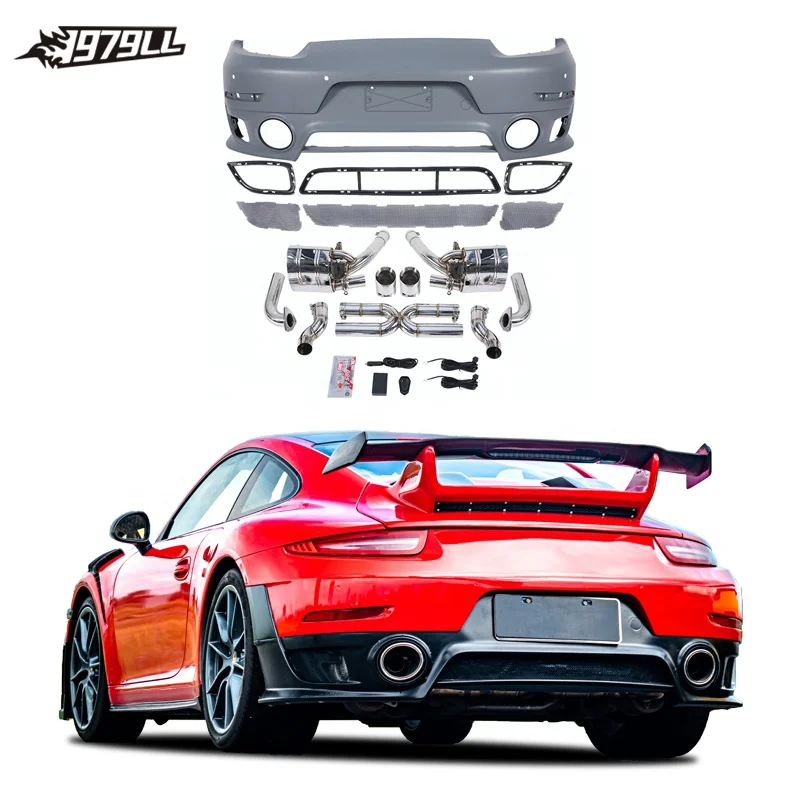 Porsche 911 991 Rear Spoiler Wing Upgrade To GT2 RS Body Kit Carbon Fiber 2012-2018