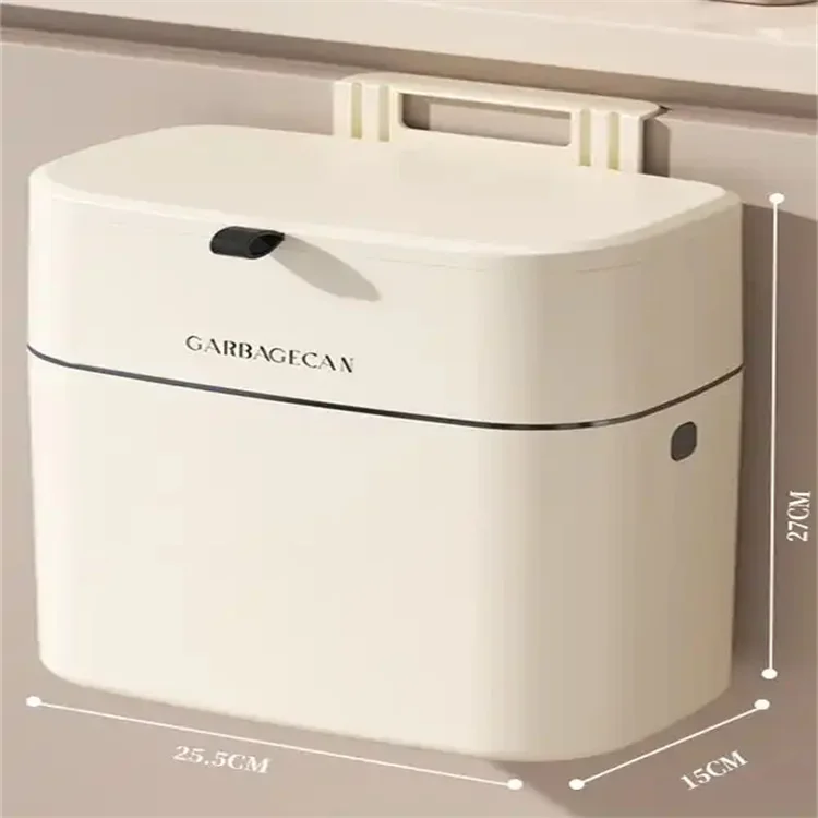 Big Storage Bucket White Kitchen Container Case Cabinet Cesta De Lixo Com Tampa