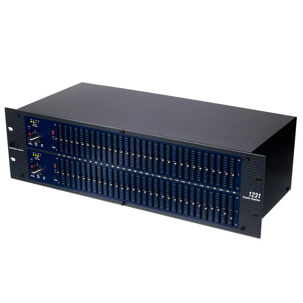 Geana　DBC-VK122　DBX-J123 Dbx 1231 Dual Channel 3U 31 Band Karaoke Equalizer for Audio