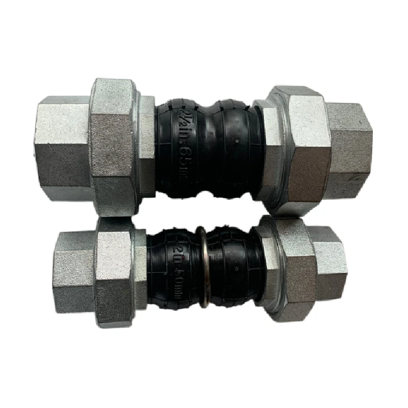 High Quality Double Sphere Flexible Rubber Expansion Joint Twin Sphere Galvanized Union Connection Rubber Expansion Joint