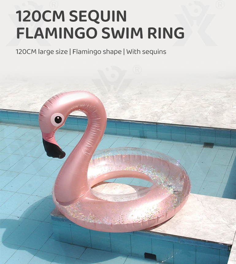 Chengji children's float swimming pool adults kids inflatable pool floats raft lounge flamingo swimming floater ring for kids
